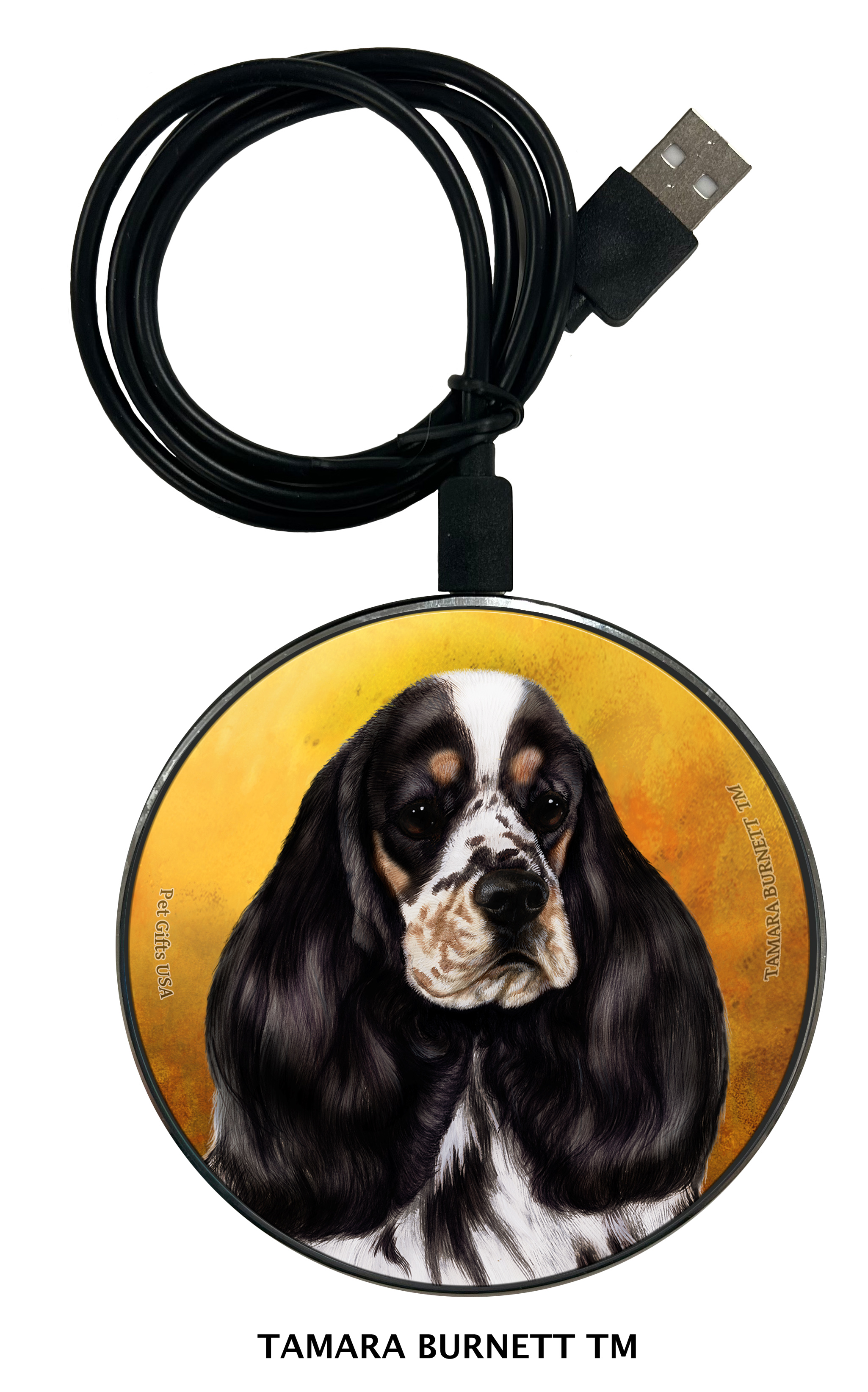 Cocker Spaniel Tri-Color Parti - Zoomies Phone Charger image